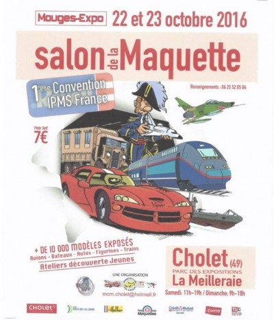 Salon de la maquette à Cholet les 22 et 23 octobre.