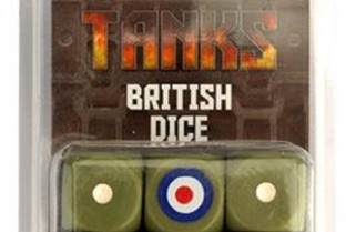 Tanks : set dés britanniques
