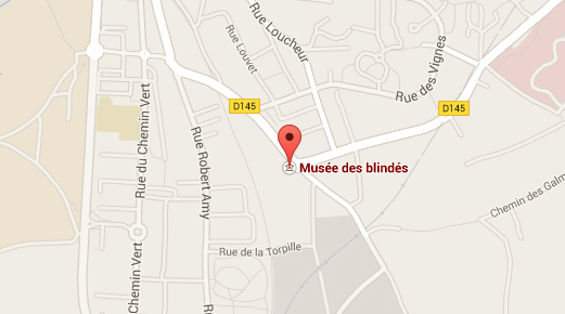 Plan d'accès Musée des blindés Saumur