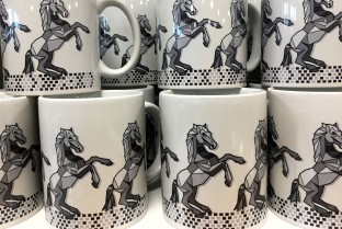 Origami horse mug